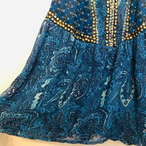 Ecote Tank Flowy Sheer Blouse